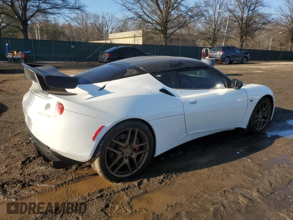 2010 Lotus Evora 2+2 z VIN SCCLMDTU4AHA11501, wystawiony jako Copart lot #85955594 z przebiegiem 40 237 mil mil oraz Szkoda całkowita • Salvage title. Historia ofert i sprzedaży dostępna na DreamBid. Obrazek 3.