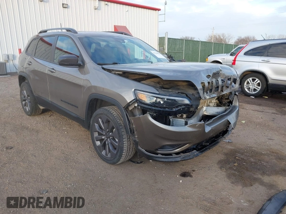 2021 Jeep Cherokee Latitude Lux with VIN 1C4PJMMX6MD182960, listed as a IAAI auction lot 41236861 with 49,679 mi miles and . Bid and sale history available at carsss.com. Image 1.
