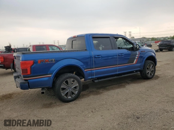 2018 Ford F-150 XL with VIN 1FTEW1EGXJFE00890, listed as a Copart auction lot 58517035 with Not provided miles and Salvage title. Bid and sale history available at DreamBid. Image 3.