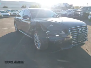 2017 Audi A8 L with VIN WAU44AFD5HN009133, listed as a IAAI auction lot 41352816 with 121,413 mi miles. Bid and sale history available at carsss.com. Image 6.