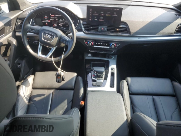 2023 Audi Q5 Sportback S line Premium Plus with VIN WA15AAFY3P2011105, listed as a Copart auction lot 58614205 with 37,714 mi miles and Salvage title. Bid and sale history available at DreamBid. Image 8.