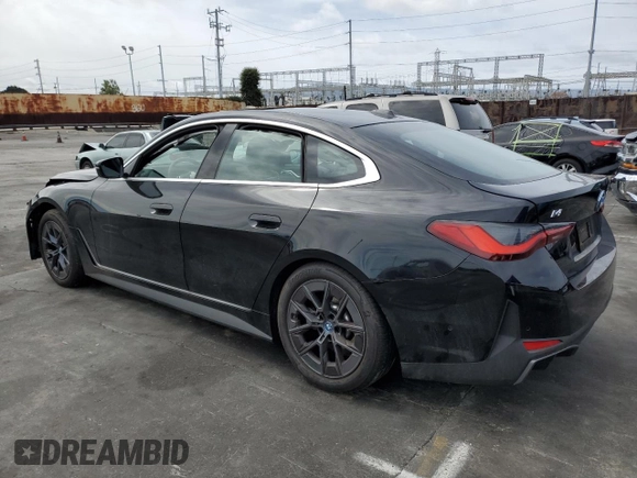 2024 BMW i4 eDrive35 z VIN WBY43AW04RFT15284, wystawiony jako Copart lot #47808395 z przebiegiem 7 225 mil mil oraz Szkoda całkowita • Salvage title. Historia ofert i sprzedaży dostępna na DreamBid. Obrazek 2.