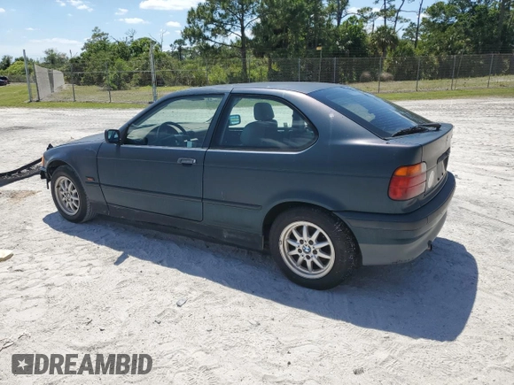 1995 BMW 3 Series 318Ti with VIN WBACG632XSAM72189, listed as a Copart auction lot 53310725 with 150,938 mi miles and Clean Title. Bid and sale history available at carsss.com. Image 2.