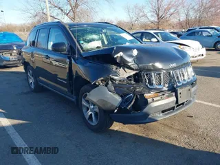 2016 Jeep Compass High Altitude Edition with VIN 1C4NJDEB3GD762908, listed as a IAAI auction lot 41883275 with 93,968 mi miles. Bid and sale history available at carsss.com. Image 1.