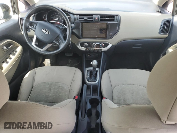 2014 Kia Rio LX with VIN KNADM4A37E6347641, listed as a Copart auction lot 55149355 with 147,810 mi miles and Clean Title. Bid and sale history available at DreamBid. Image 8.