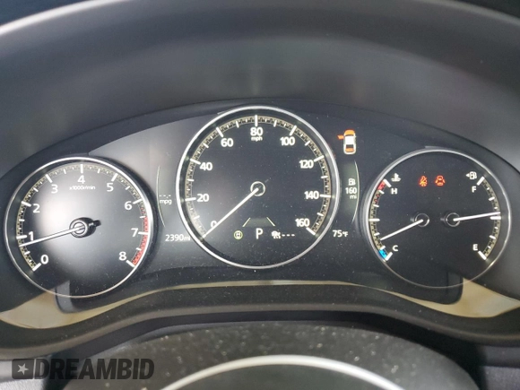 2025 Mazda 3 S Carbon Edition with VIN JM1BPBCM5S1775311, listed as a Copart auction lot 52108395 with 2,390 mi miles and Non Repairable. Bid and sale history available at DreamBid. Image 9.
