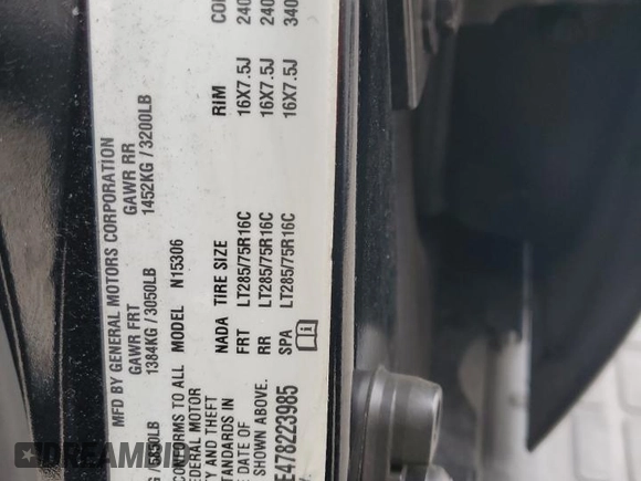 2007 Hummer H3 SUV with VIN 5GTDN13E478223985, listed as a Copart auction lot 88459295 with 215,840 mi miles and Clean Title. Bid and sale history available at DreamBid. Image 13.