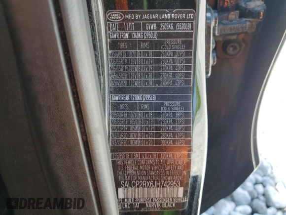 2018 Land Rover Discovery Sport SE z VIN SALCP2RX6JH742953, wystawiony jako Copart lot #56492375 z przebiegiem 116 978 mil mil oraz Czysty tytuł • Clean title. Historia ofert i sprzedaży dostępna na DreamBid. Obrazek 13.