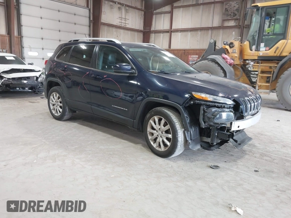 2015 Jeep Cherokee Limited with VIN 1C4PJMDB4FW775065, listed as a IAAI auction lot 42044247 with 125,131 mi miles and . Bid and sale history available at DreamBid. Image 1.