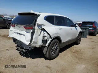 2020 Honda CR-V EX-L with VIN 2HKRW1H80LH416370, listed as a Copart auction lot 50381265 with 34,436 mi miles and Salvage Title. Bid and sale history available at carsss.com. Image 3.