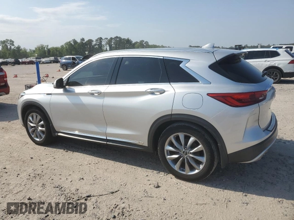 2019 Infiniti QX50 LUXE with VIN 3PCAJ5M16KF148482, listed as a Copart auction lot 53559165 with 69,307 mi miles and Salvage Title. Bid and sale history available at carsss.com. Image 2.