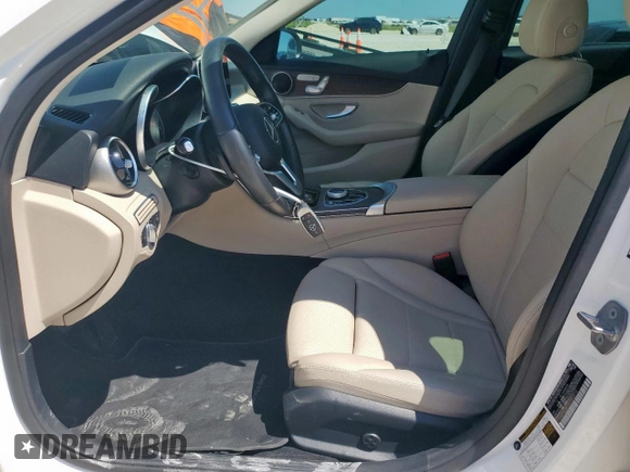 2019 Mercedes-Benz C 300 with VIN 55SWF8DB7KU283213, listed as a Copart auction lot 57432015 with 83,667 mi miles and Salvage title. Bid and sale history available at DreamBid. Image 7.