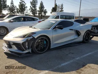 2021 Chevrolet Corvette 3LT with VIN 1G1YC2D48M5112517, listed as a Copart auction lot 52049775 with 26,206 mi miles and Salvage title. Bid and sale history available at DreamBid. Image 1.