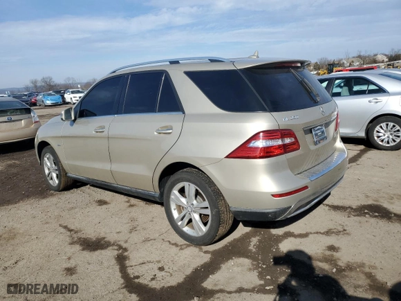 2012 Mercedes-Benz M-Class ML 350 BlueTEC with VIN 4JGDA2EB4CA081311, listed as a Copart auction lot 46606585 with NaN miles and Clean Title. Bid and sale history available at carsss.com. Image 2.