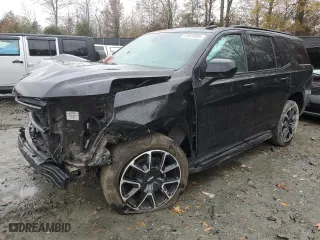 2022 Chevrolet Tahoe RST with VIN 1GNSKRKD7NR208703, listed as a Copart auction lot 81828504 with 0 mi miles and Salvage Title. Bid and sale history available at carsss.com. Image 1.