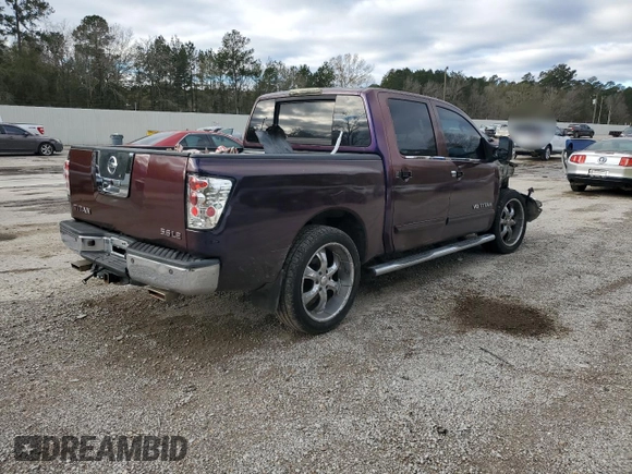 2007 Nissan Titan XE with VIN 1N6BA07A37N216827, listed as a Copart auction lot 86547314 with 139,116 mi miles and Salvage Title. Bid and sale history available at carsss.com. Image 3.