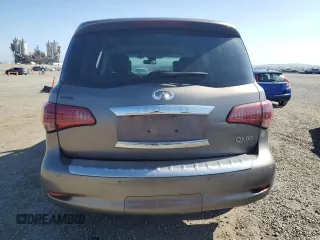 2015 Infiniti QX80 with VIN JN8AZ2NEXF9082838, listed as a Copart auction lot 51875485 with 138,533 mi miles and Salvage title. Bid and sale history available at DreamBid. Image 6.