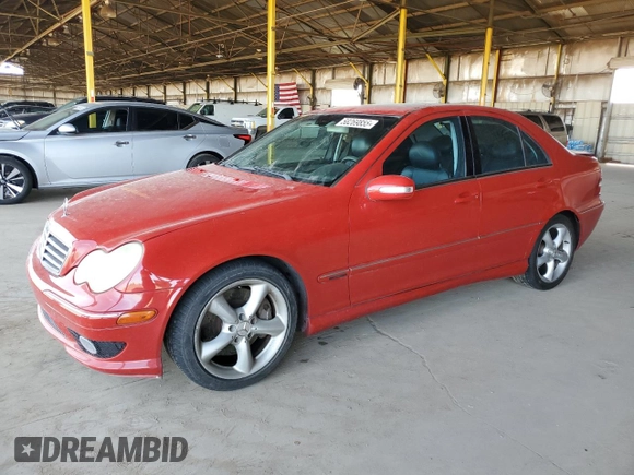 2005 Mercedes-Benz C 230 Kompressor with VIN WDBRF40J85F723023, listed as a Copart auction lot 58269855 with 144,597 mi miles and Clean title. Bid and sale history available at DreamBid. Image 1.