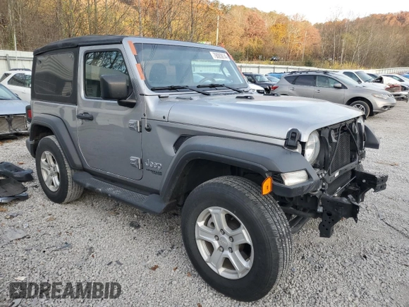 2021 Jeep Wrangler Sport S with VIN 1C4GJXAN6MW542771, listed as a Copart auction lot 78093614 with 26,675 mi miles and Salvage Title. Bid and sale history available at DreamBid. Image 4.