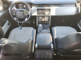 2018 Land Rover Range Rover with VIN SALGW2SE0JA514355, listed as a Copart auction lot 77074334 with 51,410 mi miles and Salvage title. Bid and sale history available at DreamBid. Image 8.