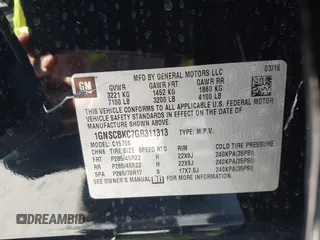 2016 Chevrolet Tahoe LT z VIN 1GNSCBKC7GR311313, wystawiony jako IAAI lot #42303467 z przebiegiem 90 889 mil mil oraz . Historia ofert i sprzedaży dostępna na DreamBid. Obrazek 9.