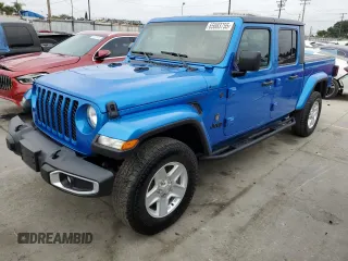 2022 Jeep Gladiator Willys with VIN 1C6JJTAM4NL130350, listed as a Copart auction lot 65083755 with 51,880 mi miles and Salvage title. Bid and sale history available at DreamBid. Image 1.