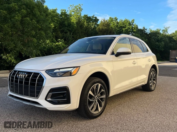 2021 Audi Q5 Premium Plus z VIN WA1BAAFY5M2024761, wystawiony jako Copart lot #57532125 z przebiegiem 90 042 mil mil oraz Czysty tytuł • Clean title. Historia ofert i sprzedaży dostępna na DreamBid. Obrazek 2.