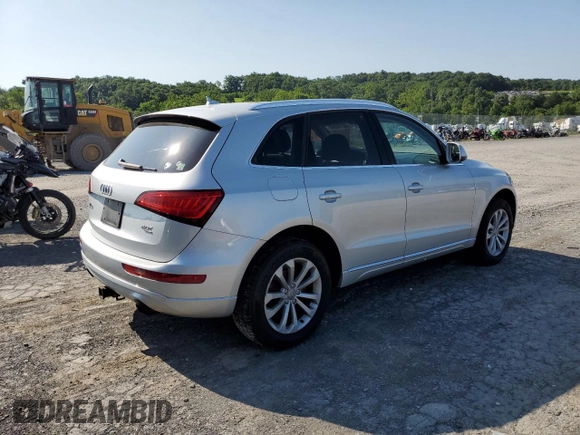 2014 Audi Q5 Premium Plus with VIN WA1LFAFP8EA008350, listed as a Copart auction lot 60706995 with 80,916 mi miles and Salvage title. Bid and sale history available at DreamBid. Image 3.