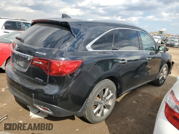 2016 Acura MDX Advance z VIN 5FRYD4H92GB037921, wystawiony jako Copart lot #50869795 z przebiegiem 121 437 mil mil oraz Szkoda całkowita • Salvage title. Historia ofert i sprzedaży dostępna na DreamBid. Obrazek 3.