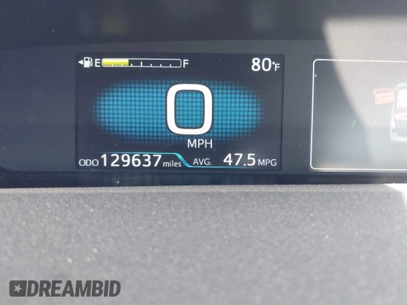 2022 Toyota Prius L Eco with VIN JTDKAMFUXN3181752, listed as a IAAI auction lot 42015717 with 129,637 mi miles and . Bid and sale history available at DreamBid. Image 15.