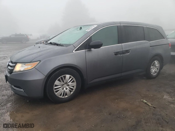 2014 Honda Odyssey LX with VIN 5FNRL5H28EB100602, listed as a Copart auction lot 84204784 with 155,272 mi miles and Salvage Title. Bid and sale history available at carsss.com. Image 1.