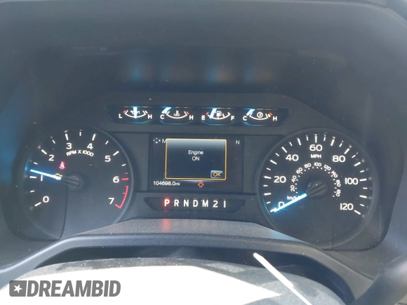 2016 Ford F-150 XL with VIN 1FTEX1CP9GFA58650, listed as a IAAI auction lot 42036538 with 104,698 mi miles and . Bid and sale history available at carsss.com. Image 7.