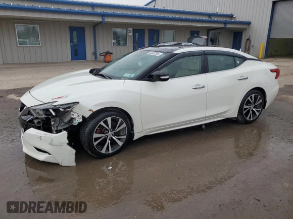 2018 Nissan Maxima Platinum with VIN 1N4AA6AP2JC375765, listed as a Copart auction lot 53343505 with 83,675 mi miles and Salvage Title. Bid and sale history available at DreamBid. Image 1.