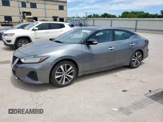 2020 Nissan Maxima SV z VIN 1N4AA6CV5LC362619, wystawiony jako Copart lot #57796515 z przebiegiem 76 722 mil mil oraz Szkoda całkowita • Salvage title. Historia ofert i sprzedaży dostępna na DreamBid. Obrazek 1.
