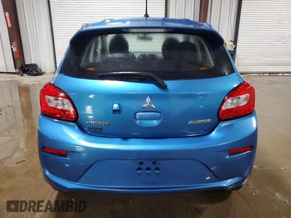 2018 Mitsubishi Mirage ES with VIN ML32A3HJ3JH014176, listed as a Copart auction lot 62278655 with 25,371 mi miles and Salvage title. Bid and sale history available at DreamBid. Image 6.