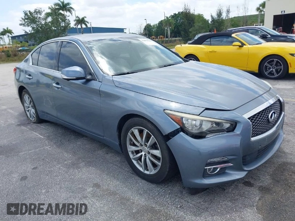 2016 Infiniti Q50 3.0t Premium with VIN JN1EV7AR3GM345977, listed as a IAAI auction lot 42093709 with 85,405 mi miles. Bid and sale history available at carsss.com. Image 1.