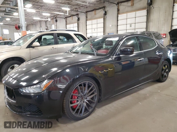 2016 Maserati Ghibli S Q4 with VIN ZAM57RTA9G1168309, listed as a Copart auction lot 68623683 with 73,612 mi miles. Bid and sale history available at carsss.com. Image 1.