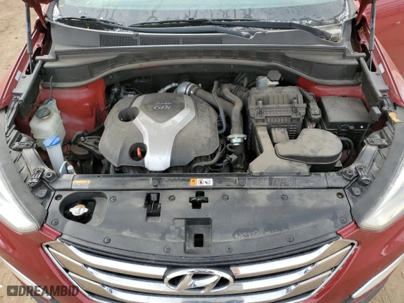 2013 Hyundai Santa Fe 2.0T Sport with VIN 5XYZUDLA0DG035077, listed as a Copart auction lot 45754335 with 124,952 mi miles and Salvage Title. Bid and sale history available at carsss.com. Image 12.