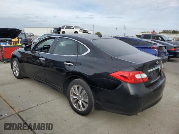 2013 Infiniti M37 with VIN JN1BY1AR0DM601575, listed as a Copart auction lot 78614134 with 158,729 mi miles and Salvage Title. Bid and sale history available at carsss.com. Image 2.