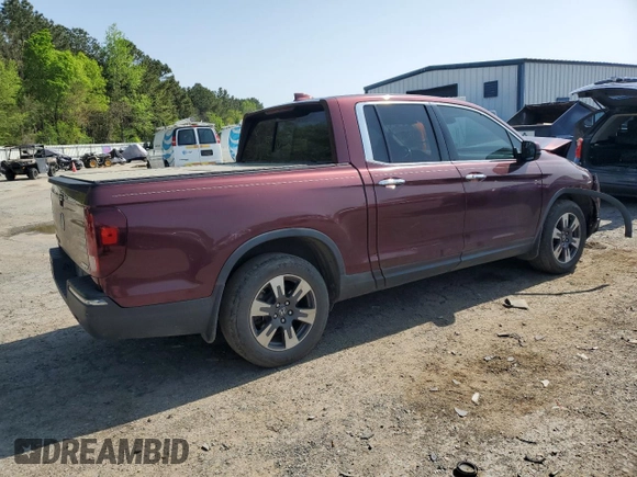 2017 Honda Ridgeline RTL-E with VIN 5FPYK3F74HB030612, listed as a Copart auction lot 50840125 with 218,068 mi miles and Salvage title. Bid and sale history available at DreamBid. Image 3.