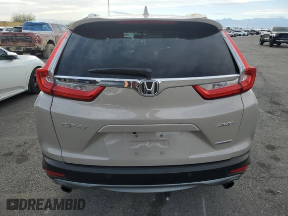 2017 Honda CR-V Touring with VIN 5J6RW2H90HL049188, listed as a Copart auction lot 86656364 with 28,498 mi miles and Salvage Title. Bid and sale history available at carsss.com. Image 6.