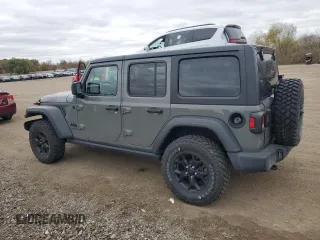 2022 Jeep Wrangler Unlimited Willys with VIN 1C4HJXDN7NW156538, listed as a Copart auction lot 79195464 with 87,081 mi miles and Salvage Title. Bid and sale history available at DreamBid. Image 2.