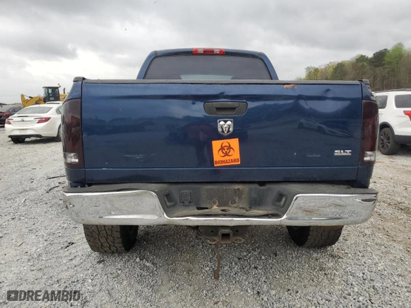 2005 Dodge Ram 1500 SLT with VIN 1D7HA18N55S211251, listed as a Copart auction lot 51128745 with 0 mi miles and Salvage Title. Bid and sale history available at carsss.com. Image 6.