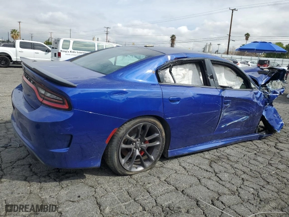 2022 Dodge Charger Scat Pack with VIN 2C3CDXGJ3NH136025, listed as a Copart auction lot 51093505 with 0 mi miles and Clean Title. Bid and sale history available at carsss.com. Image 3.