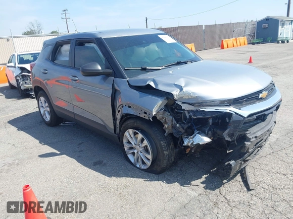 2023 Chevrolet TrailBlazer LS with VIN KL79MMS22PB106401, listed as a IAAI auction lot 41880161 with 23,801 mi miles and . Bid and sale history available at DreamBid. Image 1.