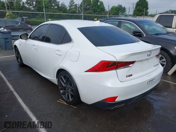 2017 Lexus IS 200t with VIN JTHBA1D27H5060250, listed as a IAAI auction lot 42419108 with 111,320 mi miles and . Bid and sale history available at DreamBid. Image 3.