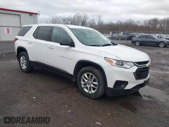 2020 Chevrolet Traverse LS with VIN 1GNEVFKW6LJ170509, listed as a IAAI auction lot 41880533 with 117,850 mi miles. Bid and sale history available at carsss.com. Image 1.