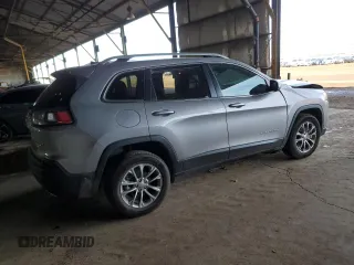 2021 Jeep Cherokee Latitude Lux with VIN 1C4PJLMNXMD108417, listed as a Copart auction lot 45930195 with 73,859 mi miles and Salvage Title. Bid and sale history available at carsss.com. Image 3.