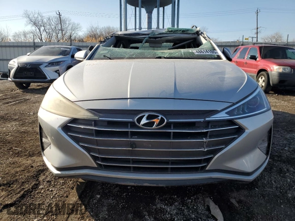 2019 Hyundai Elantra SE with VIN 5NPD74LF2KH433104, listed as a Copart auction lot 48614105 with 77,728 mi miles and Salvage Title. Bid and sale history available at DreamBid. Image 5.