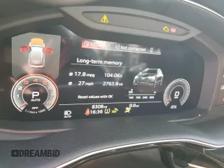 2023 Audi Q8 Premium with VIN WA1AVBF1XPD020187, listed as a Copart auction lot 75623334 with 8,308 mi miles and Salvage title. Bid and sale history available at DreamBid. Image 9.